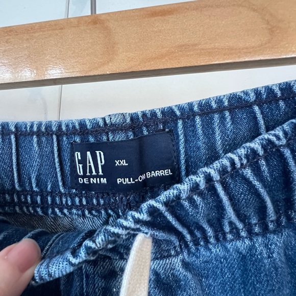 GAP Pull-on Barrel Jeans sz XXL - Picture 6 of 14